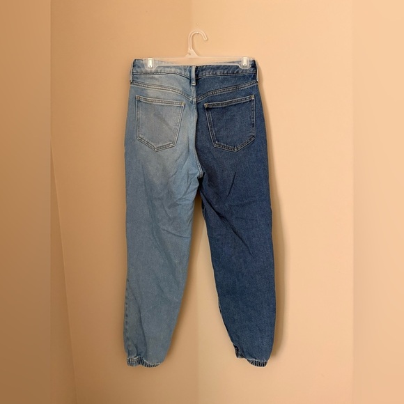 PacSun Women’s Denim Joggers Size 26 Two-Tone Light/Dark Wash - Picture 7 of 7